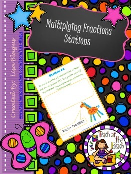 Preview of Multiplying Fractions Station Activity