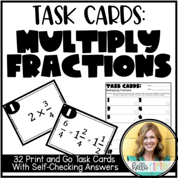Preview of Multiplying Fractions Task Cards