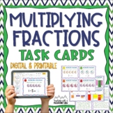 Multiplying Fractions Task Cards | Digital and Printable