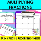 Multiplying Fractions Task Cards | Fraction Multiplication