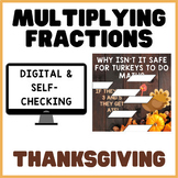 Multiplying Fractions | Thanksgiving | Math Mystery Image 