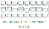 Multiplying Fractions Module Video Lesson Bundle