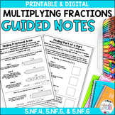 Multiplying Fractions Whole Numbers Mixed Numbers GUIDED NOTES
