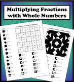 Multiplying Fractions With Whole Numbers Color Worksheet