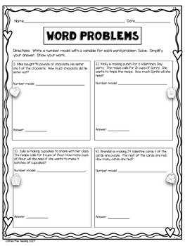 Multiplying Fractions Word Problems by Stress-Free Teaching | TpT