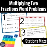 Multiplying Fractions Word Problems Activity
