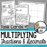 Multiplying Fractions and Decimals Task Cards