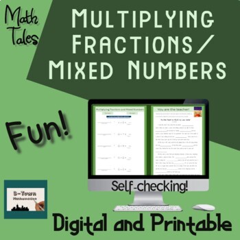 Preview of Multiplying Fractions and Mixed Numbers