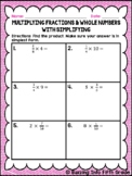 Multiplying Fractions and Whole Numbers