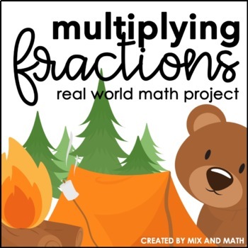 Preview of Multiplying Fractions and Whole Numbers Project 