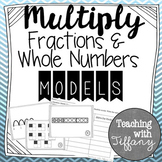Multiplying Fractions and Whole Numbers with Models Matching Activity TEKS 5.3I