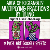 Multiplying Fractions by Tiling | Digital Pixel Art | Area