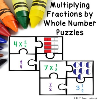 Preview of 4th Grade Multiplying Fractions by a Whole Number Game Center Activity 4.NF.4
