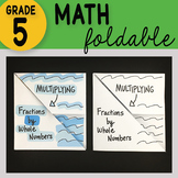 Multiplying Fractions by Whole Numbers Math Foldable