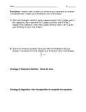 Multiplying Fractions by whole numbers Assessment and Rubric