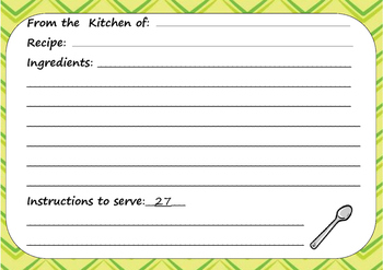 Multiplying Fractions in a Recipe by Project Pop | TPT
