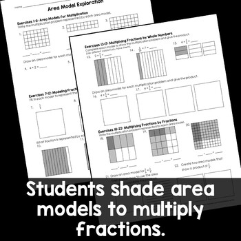 area models with fractions