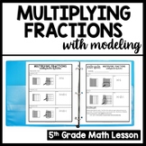 Multiplying Fractions with Models, Multiplying Fractions b
