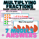 Multiplying Fractions with Models Lesson-Google Slides wit