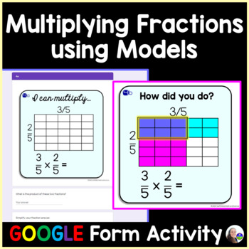 Multiplying Fractions With Visual Models Digital Activity Tpt