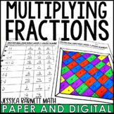 Multiplying Fractions with Negatives Activity Coloring Worksheet