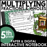 Multiplying Fractions by Whole Numbers Interactive Notebook Set