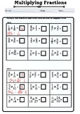 Multiplying fractions (with whole numbers and fractions)