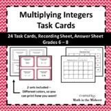 Multiplying Integers Task Cards - 7.NS.2