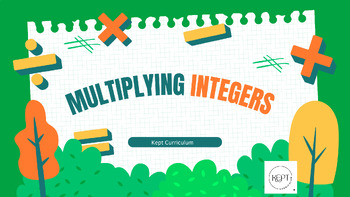 Preview of Multiplying Integers Check for Understanding