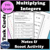 Multiplying Integers Notes & Scoot Activity