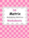 Multiplying Matrices Worksheets