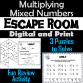 Multiplying Mixed Numbers Activity: Escape Room Math Break