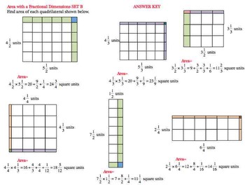 multiplying fractions with area models worksheet