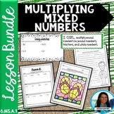 Multiplying Mixed Numbers Bundle Activities Guided Notes Homework