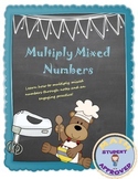 Multiplying Mixed Numbers Notes & Practice; Fun, Engaging 