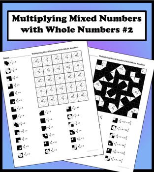 Preview of Multiplying Mixed Numbers With Whole Numbers #2