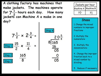 Preview of Multiplying Mixed Numbers by Mixed Numbers using Real World Problems 5.NF.B.6