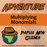 Multiplying Monomials Activity - Printable & Digital Papua