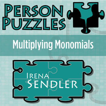 Preview of Multiplying Monomials - Printable & Digital Activity - Irena Sendler Puzzle