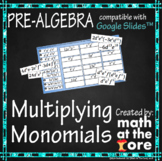 Multiplying Monomials - Rules of Exponents for Google Slides™