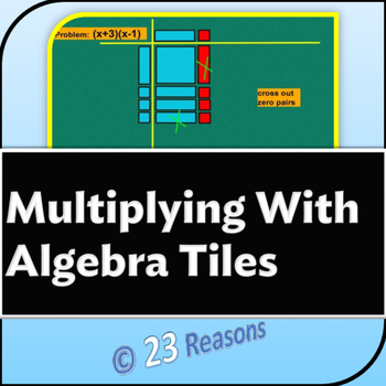 Preview of Multiplying Monomials and Binomials Using Algebra Tiles