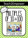 Multiplying Multiples of 10 & 100 (pre/post tests, referen