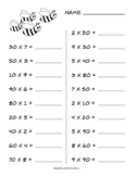 Multiplying Multiples of 10 common core worksheet