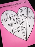 Multiplying Polynomials - Algebra 1 Valentine's Day Puzzle