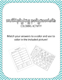 Multiplying Polynomials Coloring Activity