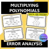 Multiplying Polynomials Error Analysis with Google Forms D