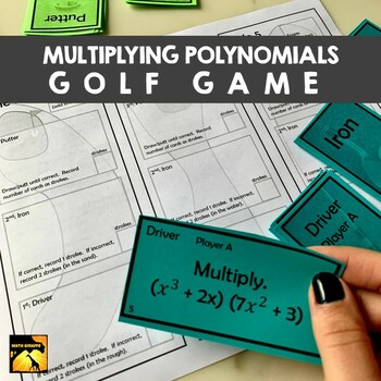 Preview of Multiplying Polynomials - Golf Game