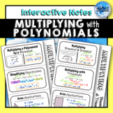 Multiplying Polynomials Notes for Interactive Notebook