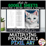 Google Sheets Digital Pixel Art Math Multiplying Polynomials