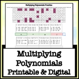 Multiplying Polynomials Self Checking Digital Printable Practice
